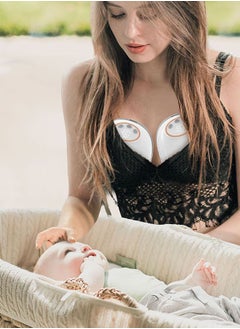 Lesha Breast Pump, Wireless Electric Portable Breast Pump with 4 Modes & 12 Levels, Wearable & Hands-free, All-in-One Painless Breastfeeding Breast Pump, LED Display, 24mm Diameter shield, 6oz/180ml, 1 Pack  - Image 5
