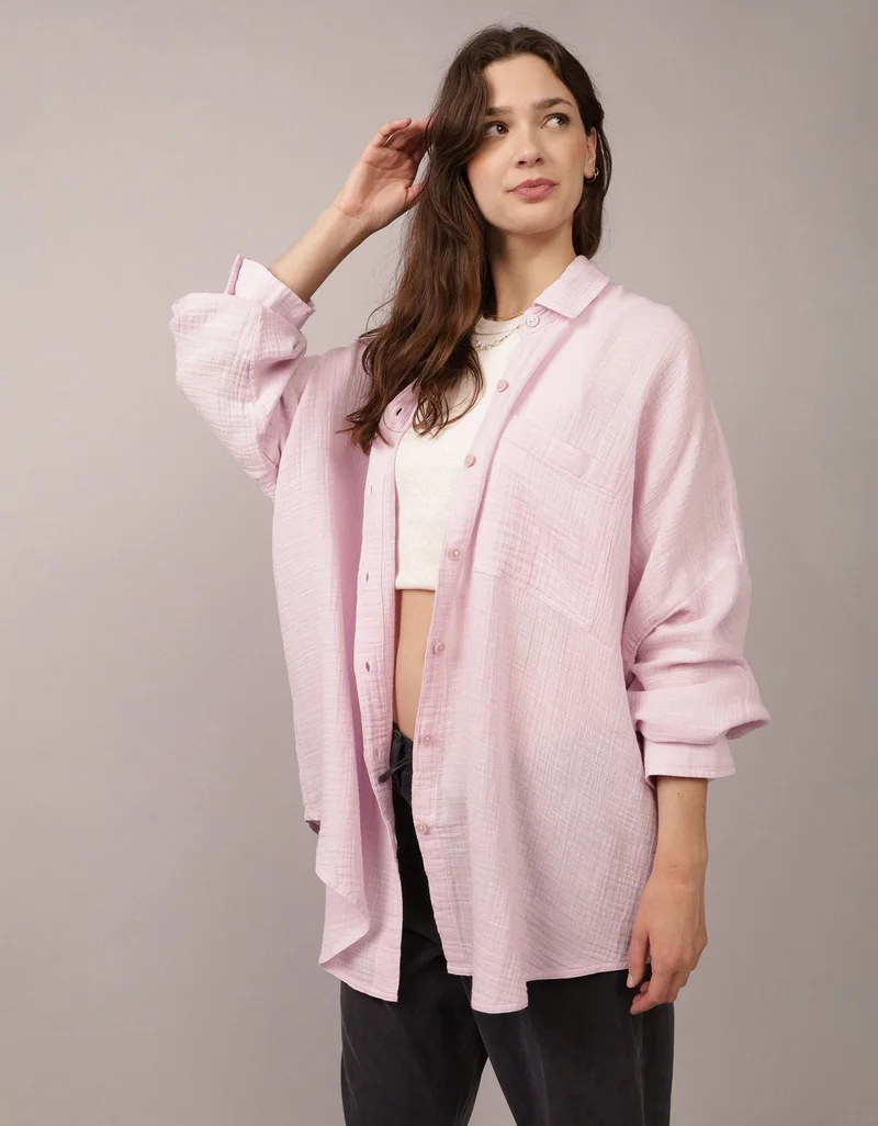 American Eagle AE Go Big Oversized Shirt