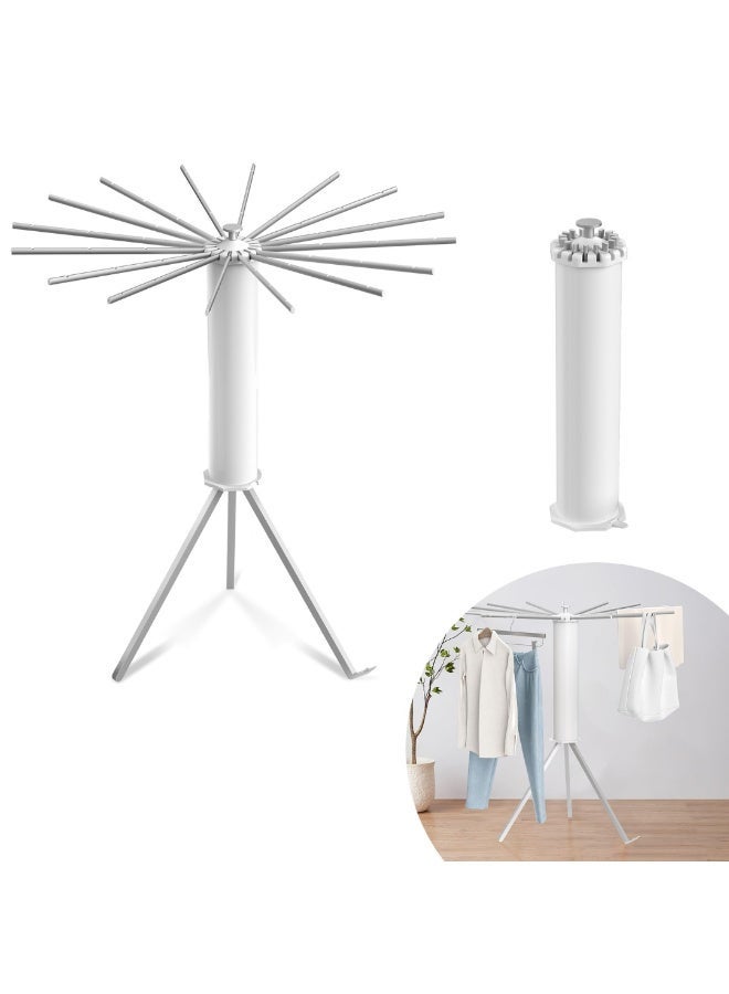 360° Rotating Laundry Drying Stand with Wheels - Space-Saving Indoor/Outdoor Heavy-Duty Clothes Hanger Rack - Image 2
