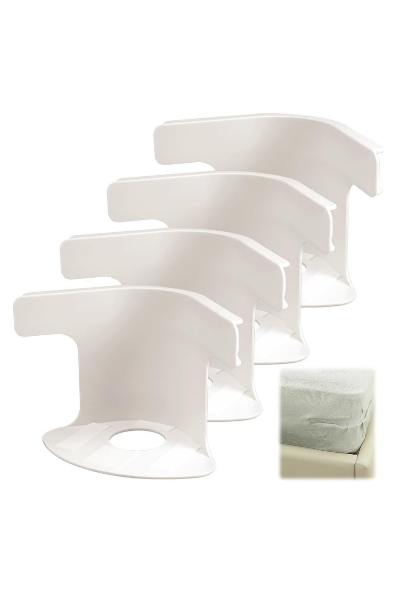 Plan A Bed Sheet Fasteners with Locking Straps - Strong Adjustable Sheet Corner Tightener to Keep Sheets Tight - Fits All Mattress Sizes - Prevents Sheets from Loosening - Easy to Install - Image 1