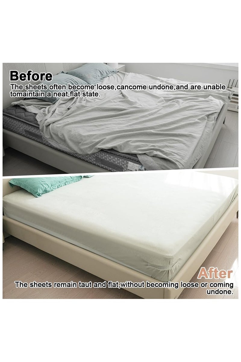 Plan A Bed Sheet Fasteners with Locking Straps - Strong Adjustable Sheet Corner Tightener to Keep Sheets Tight - Fits All Mattress Sizes - Prevents Sheets from Loosening - Easy to Install - Image 4