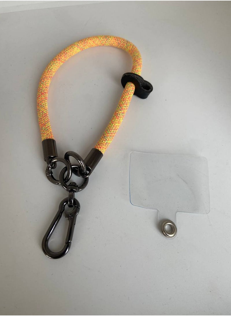 Generic Premium Wrist Strap Cell Phone Lanyard anti theft, Soft Nylon Thick Rope, Phone Hand Strap With Phone Patch Compatible with Phone, Airpods, Purse, Keychain and More 20 Cm  - Image 1