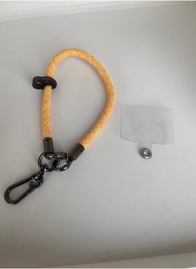 Generic Premium Wrist Strap Cell Phone Lanyard anti theft, Soft Nylon Thick Rope, Phone Hand Strap With Phone Patch Compatible with Phone, Airpods, Purse, Keychain and More 20 Cm  - Image 2