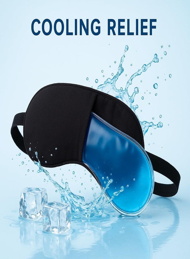 Dwariyan SPARKAN Hot & Cold Gel Eye Mask for Dark Circles, Puffiness & Relaxation | Reusable Cooling Eye Mask with Adjustable Strap for Men & Women - Image 3
