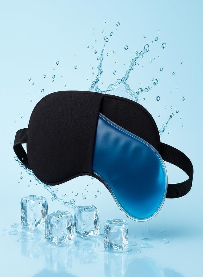Dwariyan SPARKAN Hot & Cold Gel Eye Mask for Dark Circles, Puffiness & Relaxation | Reusable Cooling Eye Mask with Adjustable Strap for Men & Women - Image 2