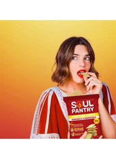 Soul Pantry Soul Pantry Smokey Chipotle Chips | High Protein Chips, Low Calorie, Gluten-Free, Vegan, Non-GMO | Healthy Snacks, Vegan Chips (Pack of 1)  - Image 3