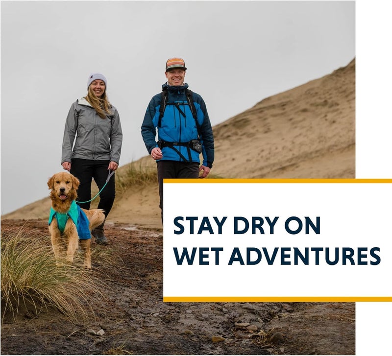 Ruffwear, Sun Shower Dog Raincoat, All-Weather Jacket, Waterproof, Windproof & Lightweight, Midnight Blue, Small - Image 3