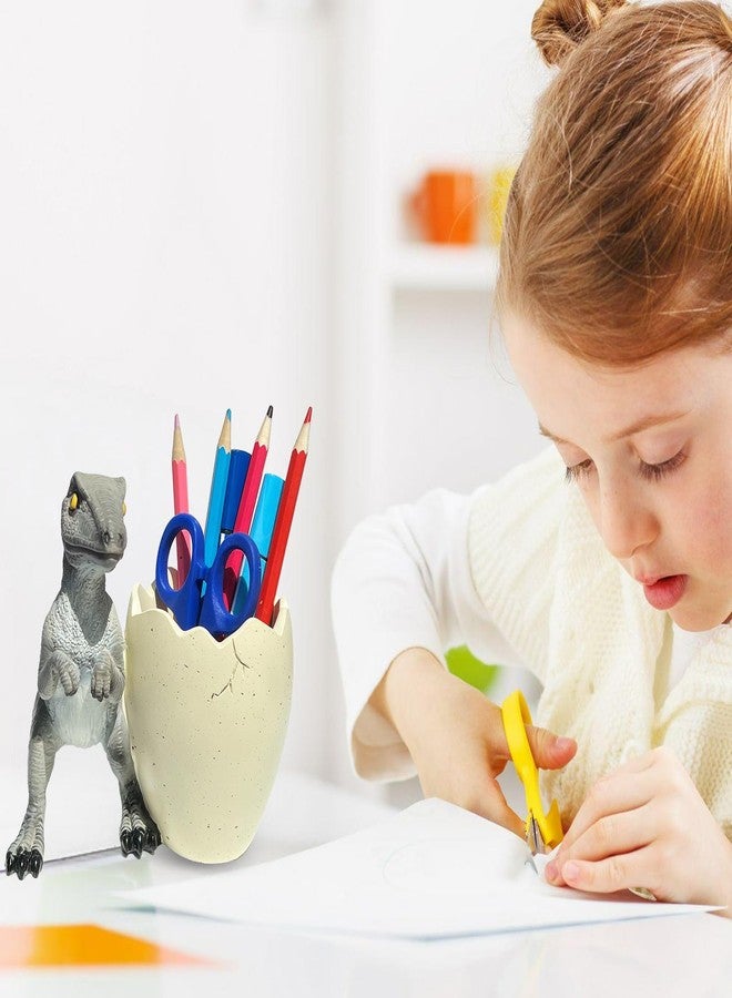 FlidRunest Dinosaur Toothbrush Holder, Resin Toothbrush and Toothpaste Holder Organizer for Kids, Easy to Clean, Funny Dinosaur Cup for Pen Pencil Toothbrush, Toothbrush Holders for Bathrooms - Image 5