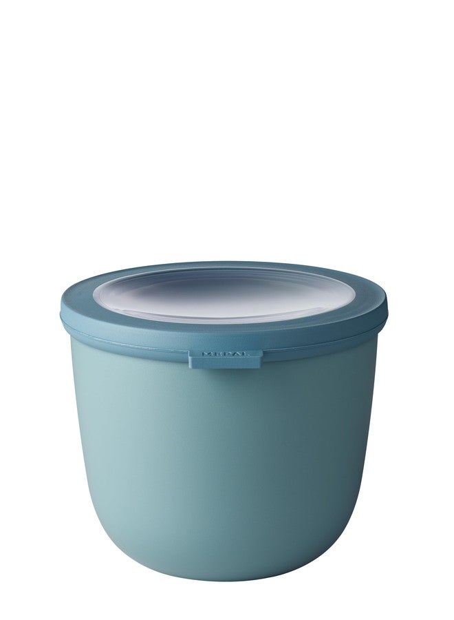 Mepal, Cirqula Multi Food Storage and Serving Bowl with Lid, Food Prep Container, Nordic Green, 2.1 Quarts (2 Liters, 68 ounces), 1 Count - Image 1
