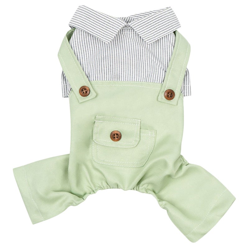 2pcs Spring Puppy Garment Decorative Kitten Clothes Adorable Puppy Overalls Clothing - Image 1