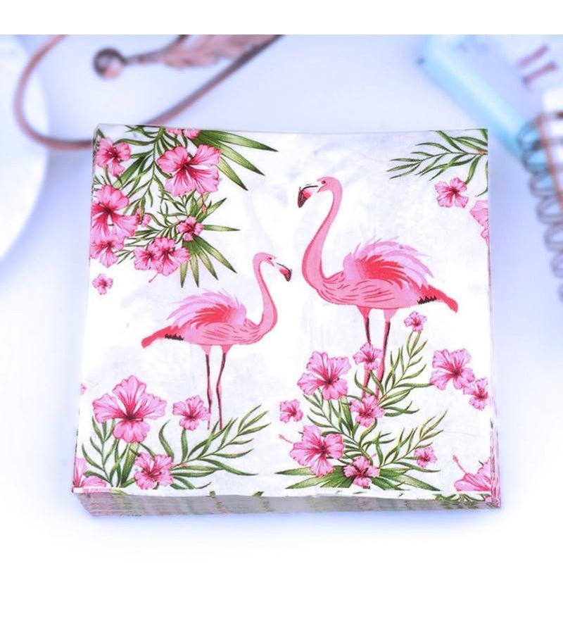 Hawaiian Tropical Printed Napkins 40 Count for Party Luau Wedding - Image 3