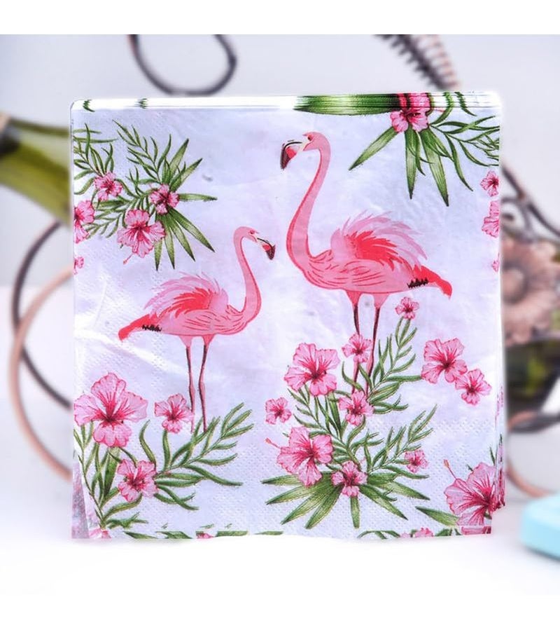 Hawaiian Tropical Printed Napkins 40 Count for Party Luau Wedding - Image 4