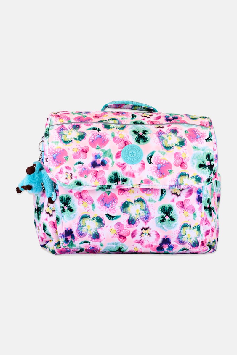kipling Women Floral Print Backpack, Multicolor - Image 1