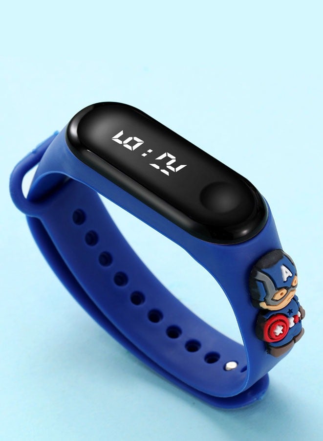 4-Piece Kids Digital Watch Sports Touch Electronic LED Waterproof Kids Watch  - Image 2