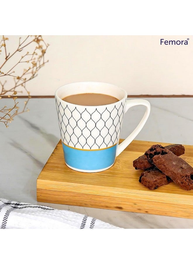 Femora Ceramic Multicolor Cups Set of 6, 180ML, Microwave Safe - Image 5