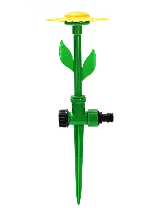 LAWAZIM Garden Spike Sprinkler - Sunflower Design - Water Sprinkler with Spike Base and Quick-Connect Fitting - Ideal for Gentle & Even Watering of Gardens, Lawns, Flower Beds, and Outdoor Plants - Image 2
