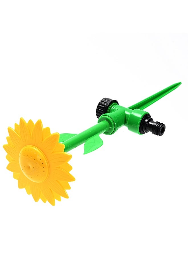 LAWAZIM Garden Spike Sprinkler - Sunflower Design - Water Sprinkler with Spike Base and Quick-Connect Fitting - Ideal for Gentle & Even Watering of Gardens, Lawns, Flower Beds, and Outdoor Plants - Image 1