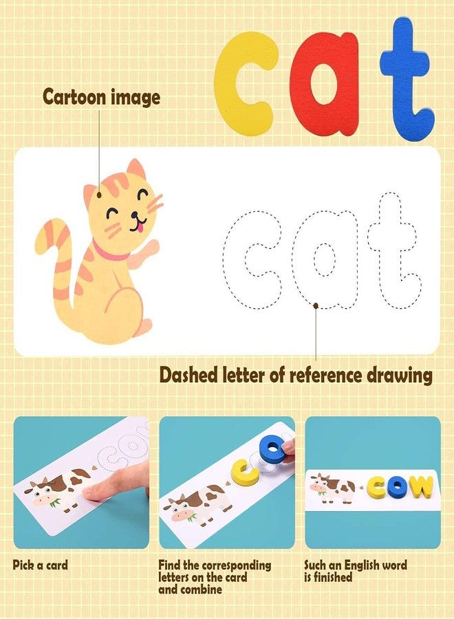 Chocozone Spelling Games Word Matching Letter Puzzles Toddler Toys for 4+ Year Old Learning Toys for Kids (Spelling) - Image 2
