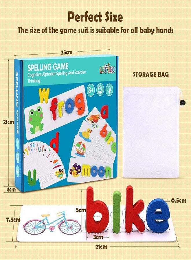 Chocozone Spelling Games Word Matching Letter Puzzles Toddler Toys for 4+ Year Old Learning Toys for Kids (Spelling) - Image 4