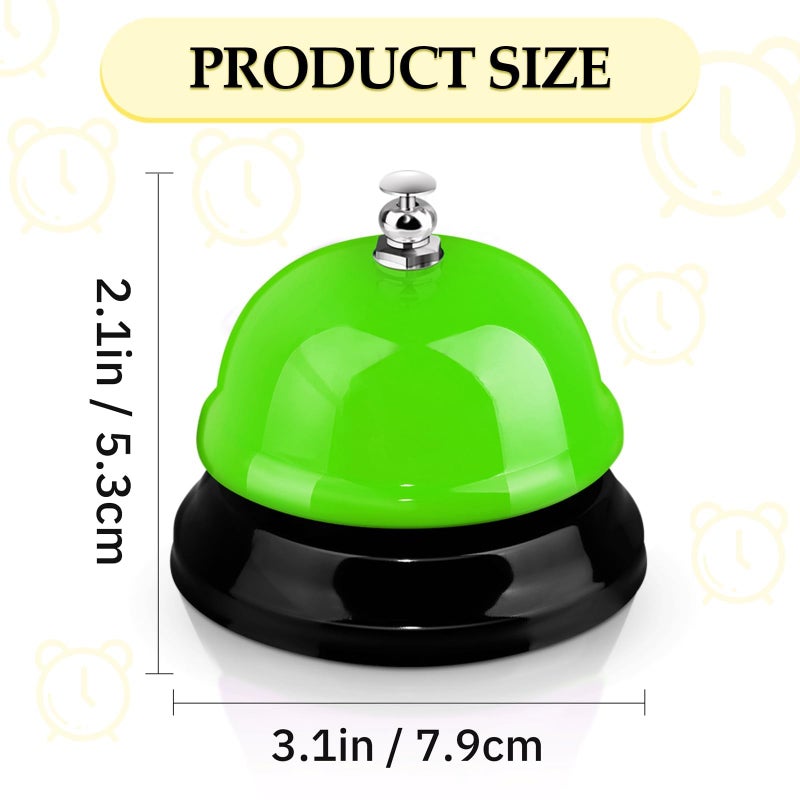 KASTWAVE Call Bells, Game Call Bell, with Environmental Protection Paint Anti-rust Coating, 3 Inch Counter Bell, for Calling Customer Service, Desk Bell, Restaurant Games, Hotel Bell or Dinner Bell (4 Colors) - Image 4