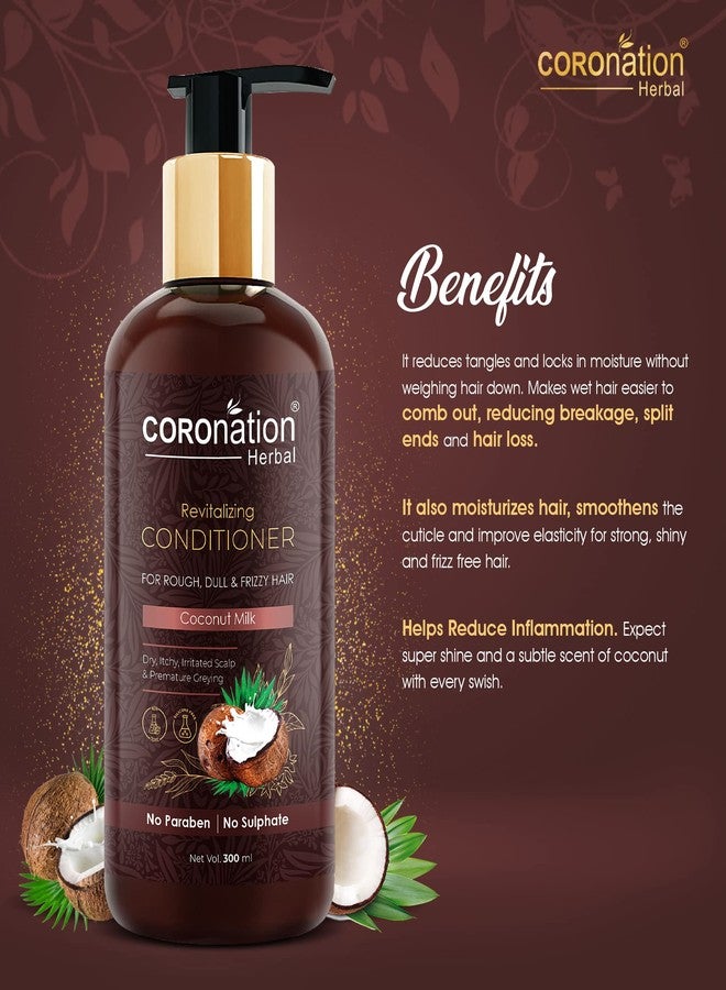 COROnation Herbal بلسم كورونيشن العشبي بحليب جوز الهند للرجال والنساء | 300 مل | يرطب ويغذي | يعزز نمو الشعر، ويمنع القشرة والتقصف - Image 3