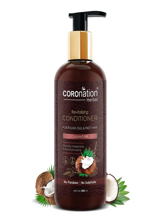 COROnation Herbal بلسم كورونيشن العشبي بحليب جوز الهند للرجال والنساء | 300 مل | يرطب ويغذي | يعزز نمو الشعر، ويمنع القشرة والتقصف - Image 1
