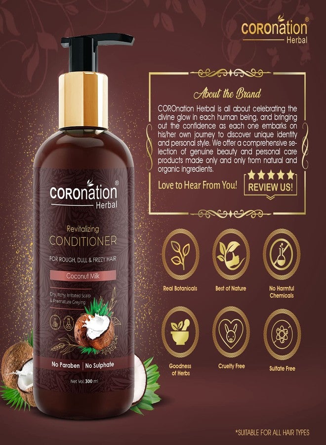 COROnation Herbal بلسم كورونيشن العشبي بحليب جوز الهند للرجال والنساء | 300 مل | يرطب ويغذي | يعزز نمو الشعر، ويمنع القشرة والتقصف - Image 5