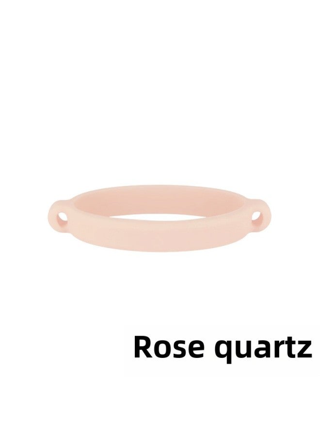 Suitable For Stanley Water Cup Water Bottle Kettle Elastic Silicone Ring Lanyard Cup Ring Ring 8-40Z Beam Ring-Specifications:Rose Quartz - Image 1