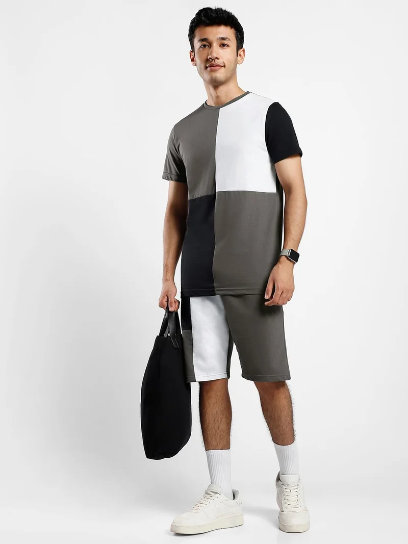 نوبيرو طقم رجالي متناسق رمادي اللون