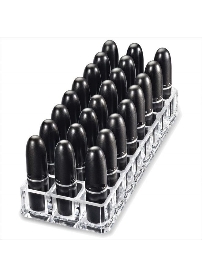 BY ALEGORY byAlegory Premium Beauty Organization Acrylic Lipstick Organizer & Beauty Container 24 Space Storage (Clear)  - Image 2