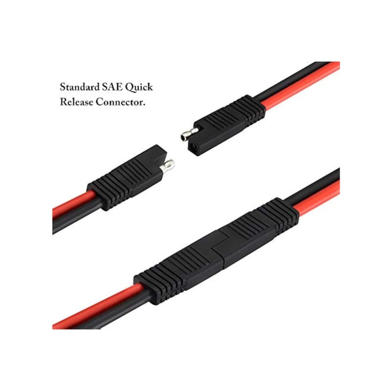 Barakah 2 Pin Power Industrial Circular Connector to SAE Cable, for Solar Panel Suitcase and Grand Design, Fit for Furrion, Forrest River RV Solar Port, Solar Panel Suitcase, Grand Design RV's Industry, 10AWG - Image 3