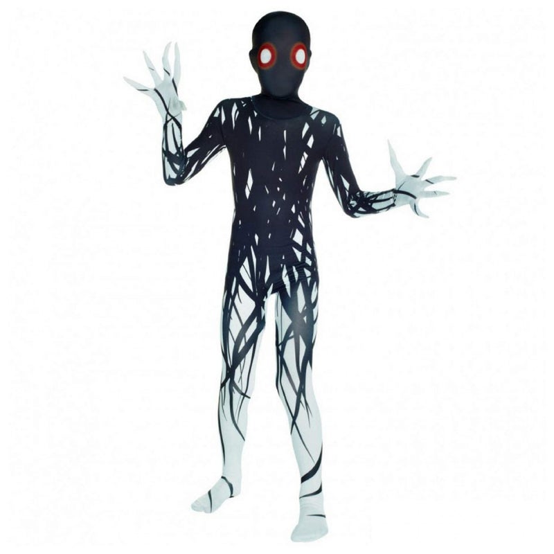 Morphsuits الأولاد مخيف أزياء عيد الهالوين للأطفال Zalgo Slenderman Rake Bodysuit Skinsuit Boys Girls Large