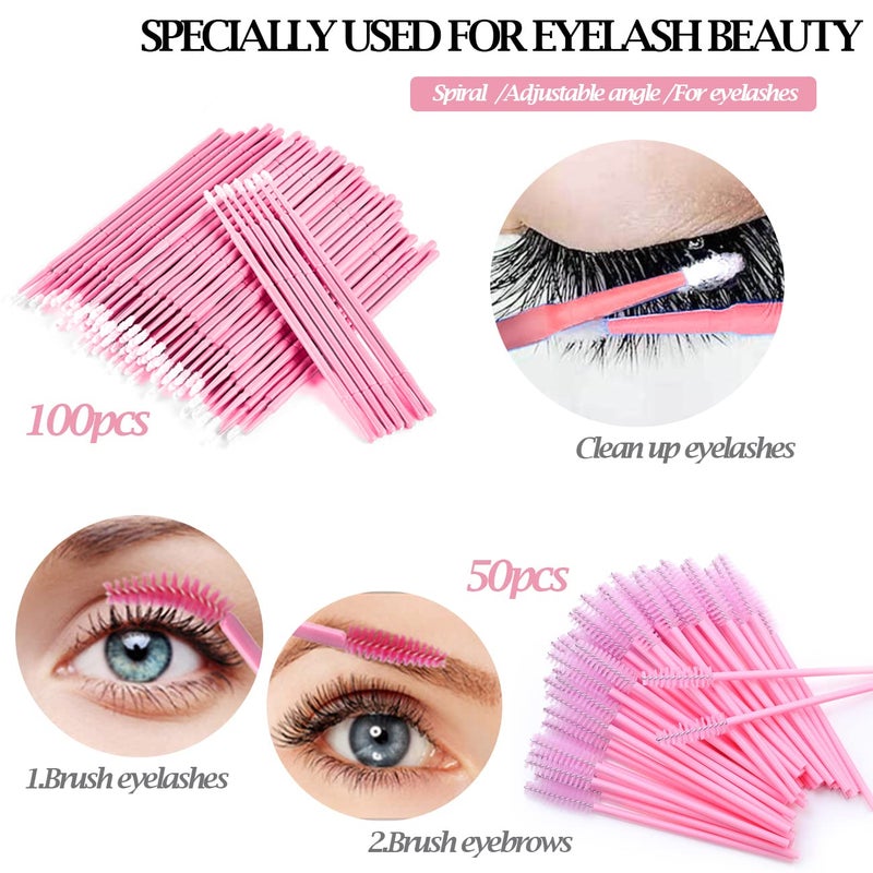 QUKLOGEN 267 PCS Eyelash Extension Supplies Lash Extension Kit USB Air Conditioning Blower,Silicone Pad,Under Eye Gel Pads,Mini Makeup Mirror,Tapes,Tweezers,Glue Rings,Eyelash Brushes,Mini Applicator - Image 5