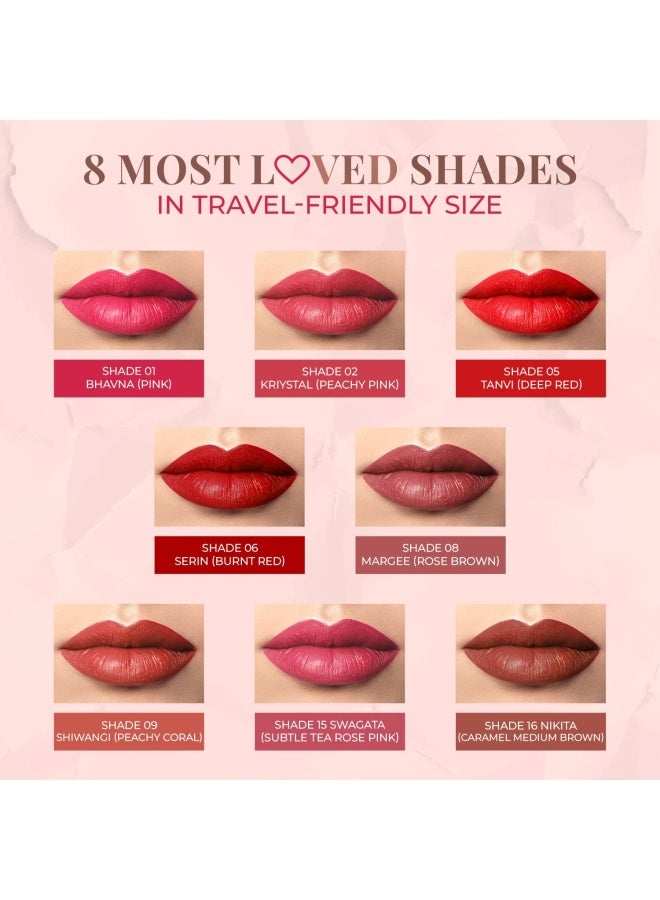 Just Herbs أحمر شفاه كريمي مات من جاست هيربز | أحمر داكن | خالي من البارابين، خالي من المواد الكيميائية | مرطب وغير جاف | 1.8 جرام - Image 3