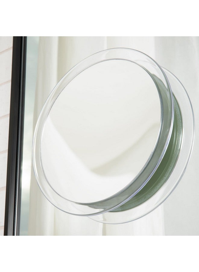 Jerdon Clear Portable Makeup Mirror9Inch Diameter Makeup Mirror With Suction Cups And Vinyl Travel Case5X Magnificationjsc5 - Image 5