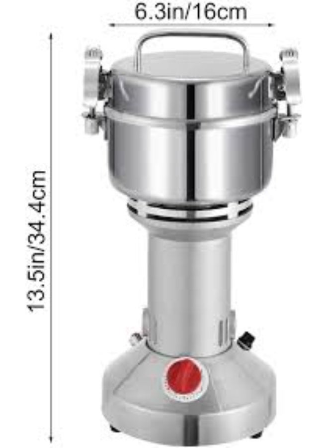 Talzeo Stainless Steel Grinding Machine Household Vertical Pulverizer For Kitchen Cereal Coffee Pepper Beans Nuts Spices - Image 2