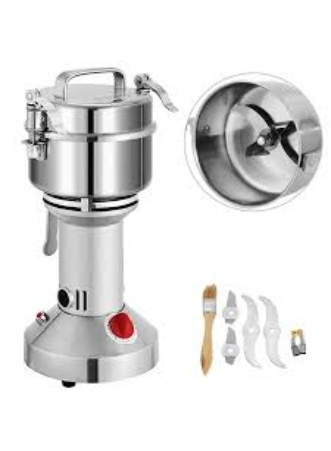 Talzeo Stainless Steel Grinding Machine Household Vertical Pulverizer For Kitchen Cereal Coffee Pepper Beans Nuts Spices - Image 1