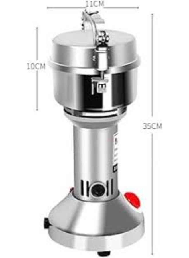 Talzeo Stainless Steel Grinding Machine Household Vertical Pulverizer For Kitchen Cereal Coffee Pepper Beans Nuts Spices - Image 3