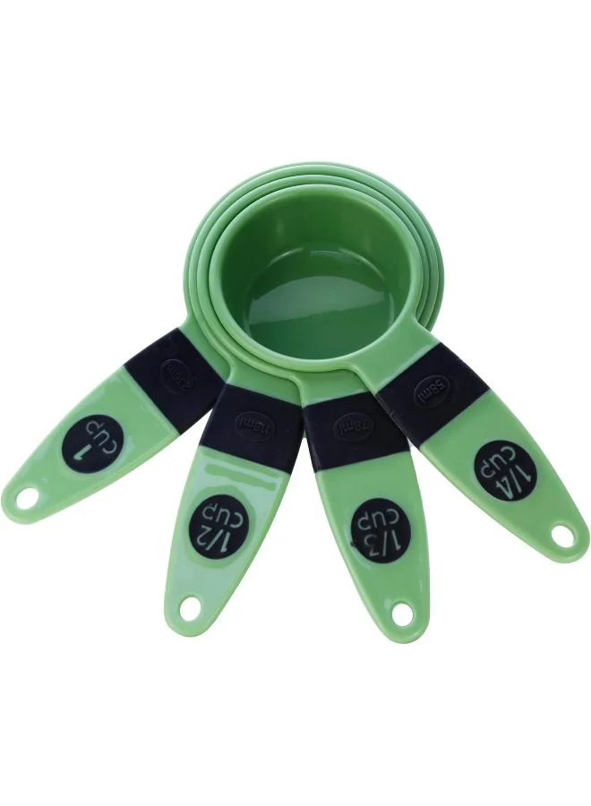 كويزين أرت 7Pieces Measuring Cup Set, Pesto Green, Polypropylene