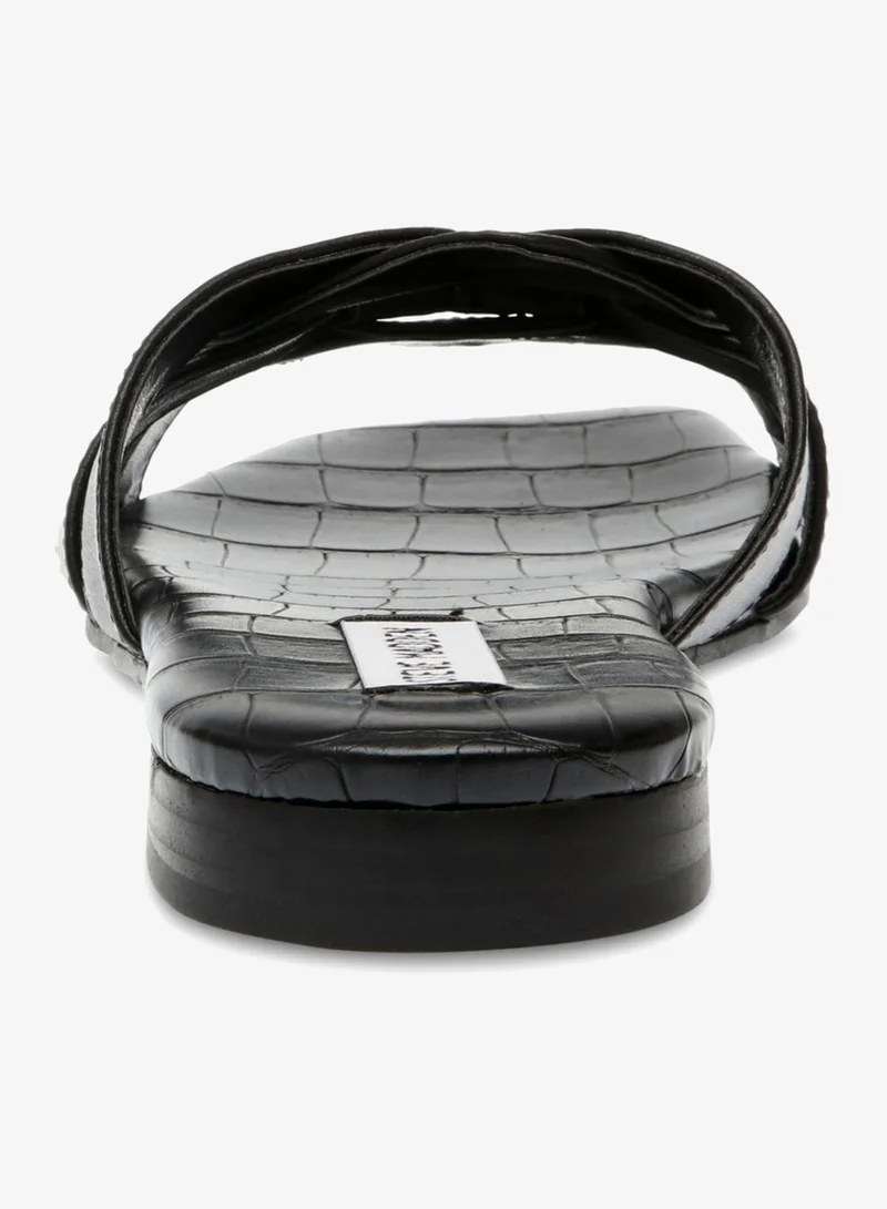 STEVE MADDEN  Steve madden vcay black croc women's sandals for Women | Best Price UAE