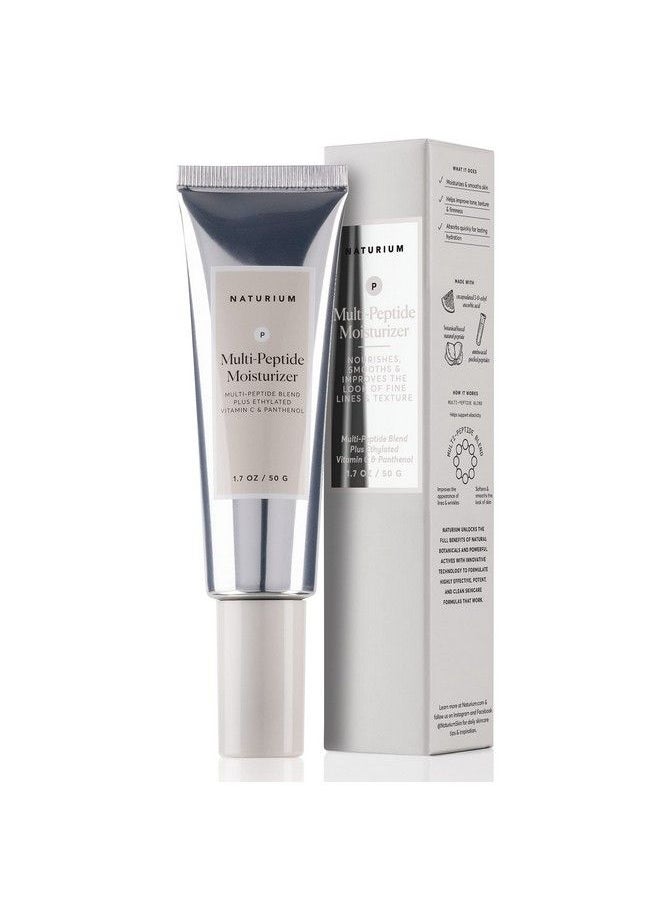 NATURIUM Multipeptide Moisturizer Plus Ethylated Vitamin C & Panthenol Hydrating & Smoothing Skin Care 1.7 Oz  - Image 3