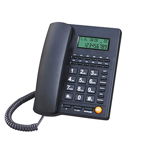 TelPal Corded Caller ID Telephone with Speaker for Home and Office, TelPal Wired Landline Telephone Set Simple Analog Desktop Hotel Telephones - Image 1