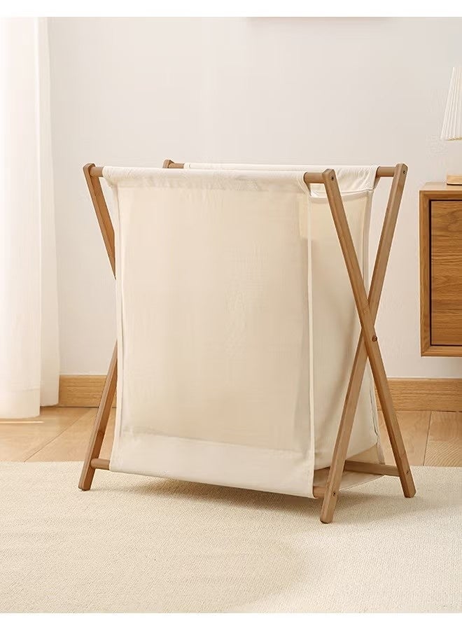 KIIUMI Portable Laundry Hamper Fordable Dirty Clothes Large Storage Basket Laundry Basket Yoga Mat Storage Basket Toys Storage Organizer Clothes Storage for Bathroom Bedroom 56.5×50×34CM - Image 1