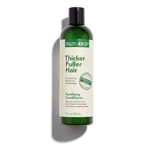 Thicker Fuller Hair Fortifying Conditioner - Moisturizing Conditioner for Women - Lightweight, Natural Formula - Hair Smoothing Conditioner - 12 oz