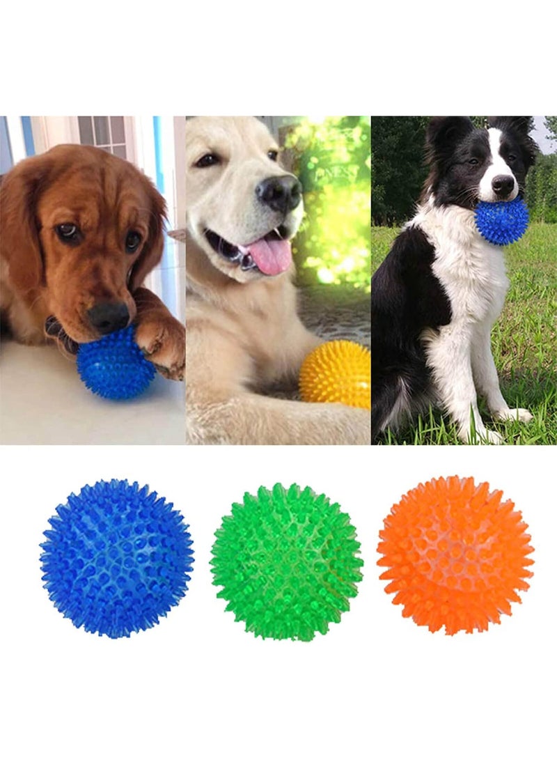 3 PCS Pet  Chewing Balls Dog Soft Stab Cleaning Teeth Toys Balls with High Bounce for Small Medium Large Pet Dog Cat Toys(Small,2.55in) - Image 4