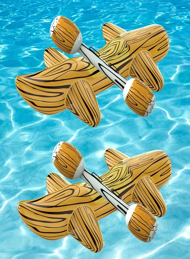 Voiiake [2025 New Version Patented] 4Pcs Pool Floats Inflatable Raft Pool Toys for Kids Ages 6-8-12, Battle Log Rafts Water Toys Kids, Swimming Pool Game Pool Party Outdoor for Family (Style-001) - Image 1