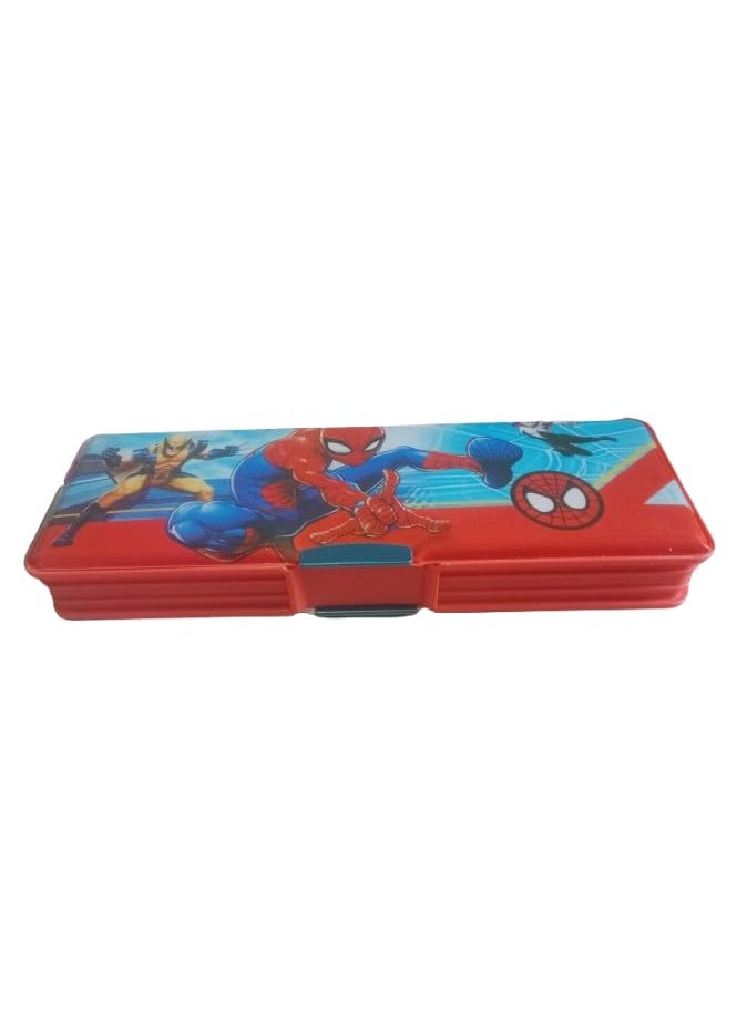 ZOKCY ZOKCY Pack of 1 Pcs Cartoon Printed Pencil Box With Sharpener Attach Both Side Opener For School Kids Boys GirlsMultipurpose Geometry Box with Dual SharpenerPencil Box for kidsBirthday gift  - Image 4