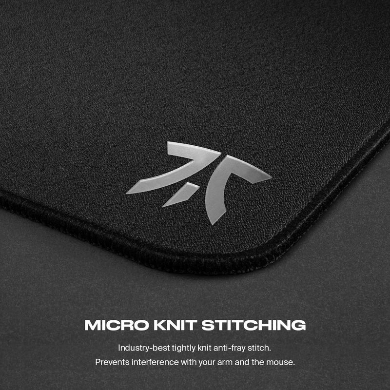 Fnatic DASH L Pro Gaming Mouse Mat for Esports with Stitched Edges and Anti-Slip Rubber Base, Fast Surface (Size L, Black, Hybrid Fabric) - 487 x 372 x 3mm - Image 3