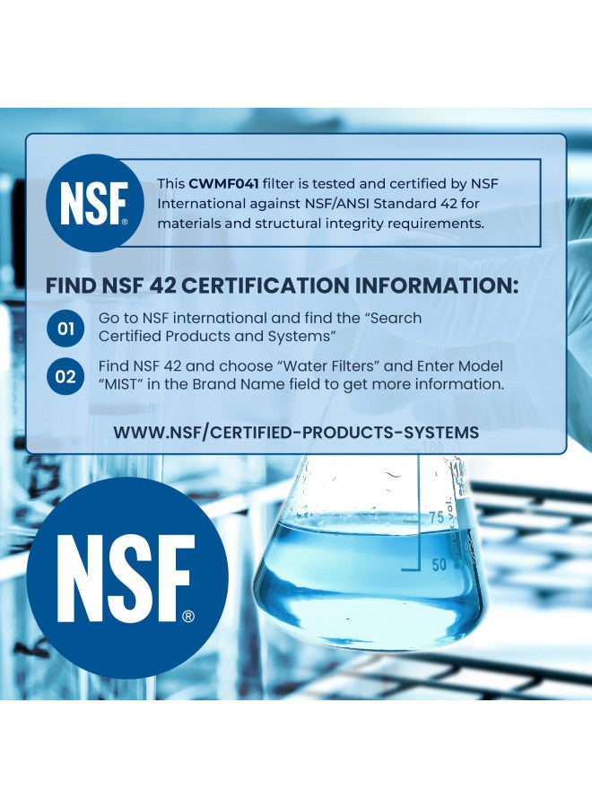 Mist LT700P Water Filter Replacement for LG ADQ36006101, Refrigerator Water Filter compatible with ADQ36006102, Kenmore Elite 9690, 46-9690, 469690, RFC 1200A, FML-3, LFX31925ST (2 Pack) - Image 4