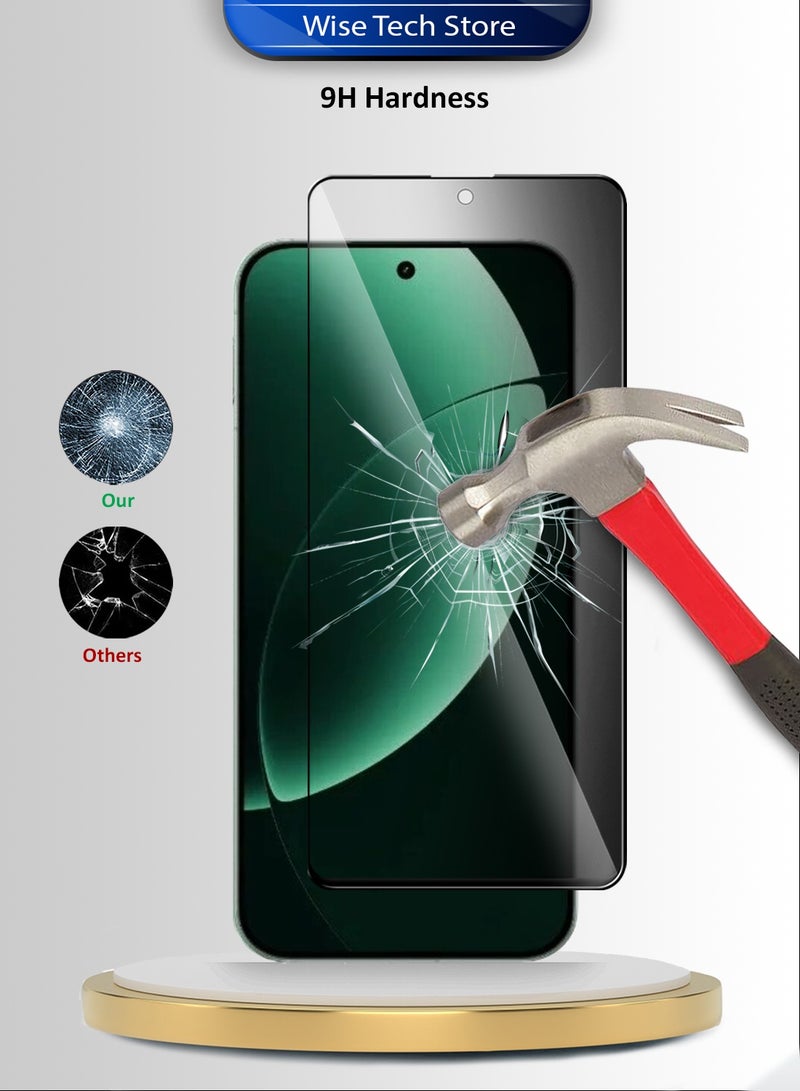 دبليو تيك واقي شاشة زجاجي مقوّى كامل الغطاء بكامل الغراء لسلسلة Realme GT8 5G 2025 Premium E2E للخصوصية (MSGECP) - شفاف/أسود - Image 3